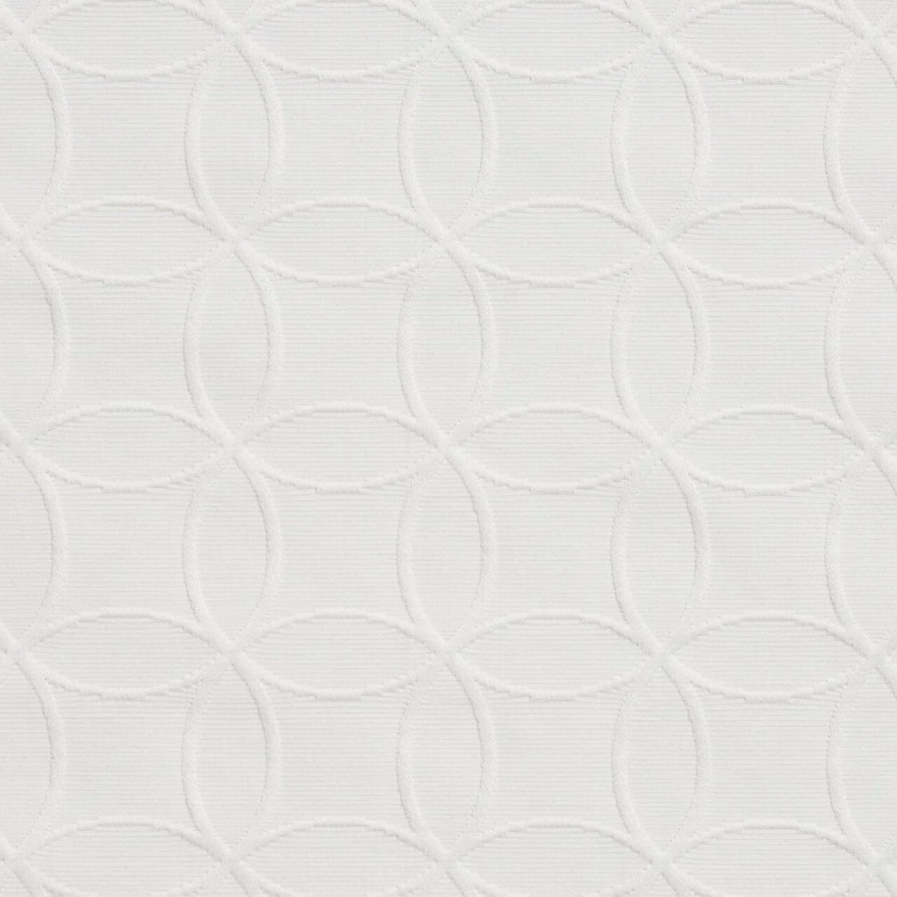 White Geometric Matelasse Woven Pattern Upholstery Fabric by The Yard - SKU: Cullen Cream